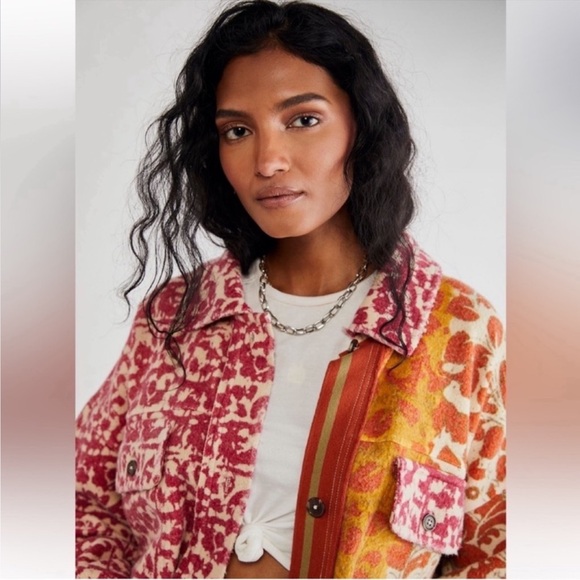 RARE Free People | Printed Ruby Shacket Jacket | Small - Picture 4 of 16